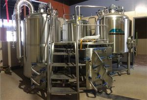 6Bbl Beer Mash Tun 3 Vessels Brewhouse Automatic Control Pressure Beer Machine Brewery Set Micro Brewing Machine - Product Image 2