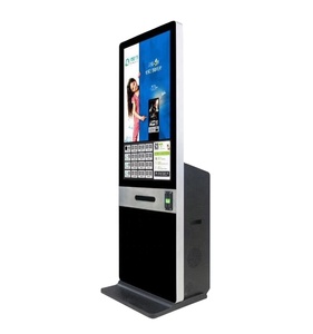 Máquina de quiosco de autoservicio de venta de fábrica de China de 21,5 pulgadas con lector de tarjetas, máquina de cajero automático de Banco de quiosco de doble pantalla - Product Image 1