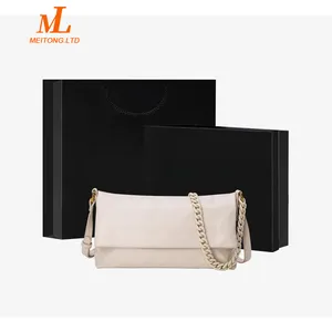 Premium women's Handbag Delicate Shoulder bag 2024 new niche pleated crossbody retro chain underarm bag