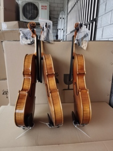 <span class=keywords><strong>Violino</strong></span> <span class=keywords><strong>Professionale</strong></span> in Abete e Acero Dipinto a Mano, Finitura Opaca, Tastiera in Ebano, per Esperti di Accessori di Alta Gamma - Vendita all'Ingrosso - Product Image 5