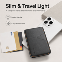 Dompet Ponsel Kulit PU Vintage dengan Slot Kartu ID & Penyangga, Pemblokir RFID, Kompatibel dengan Ponsel & Casing Magnetik