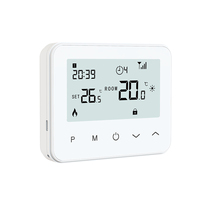 Termostato inteligente de calefacción/refrigeración programable inalámbrico E-top compatible con la aplicación tuya
