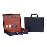 Boîte de rangement en bois MDF et cuir de luxe, personnalisée, pour clés, cartes de crédit, souvenirs personnels, coffret cadeau, logo personnalisé, taille personnalisée, organisateur pour la maison