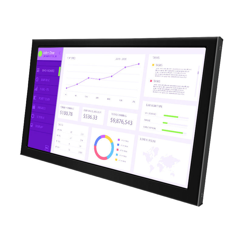 15.6 Inch Metal Casing Industrial Screen IPS1366*768/ IPS1920*1080 Wall Mounted Industrial Monitor VGA,HD*MI Display