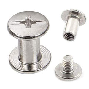 الفولاذ شيكاغو حزام المسمار دونغقوان برشام 4 مللي متر M5 حقيبة الأجهزة الصلبة قوس قزح النحاس آخر شقة الأسود التجليد شيكاغو المسمار - Product Image 3