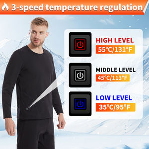 Pakaian Dalam Termal Berpemanas untuk Pria Wanita 30 Zona Pemanas Set Pakaian Dalam Ski Musim Dingin Pakaian Dalam Hangat untuk Luar Ruangan - Product Image 3