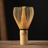 Fouet à Matcha en Bambou Violet Gravé Personnalisé, Qualité Alimentaire, Style Japandi, Haute Qualité, pour Cérémonie du Matcha, Logo Personnalisé