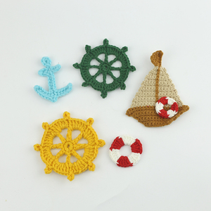 <span class=keywords><strong>Crochet</strong></span> fait à la main Animal de mer <span class=keywords><strong>ancre</strong></span> <span class=keywords><strong>marine</strong></span> Fishstar bateau vêtements sac et accessoires de vêtement - Product Image 6