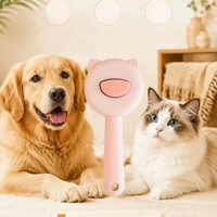 Peigne auto-nettoyant pour animaux de compagnie, peigne pour enlever les poils, peigne flottant universel pour le massage et l'élimination des poils pour chats et chiens