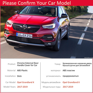 Per <span class=keywords><strong>Opel</strong></span> Vauxhall <span class=keywords><strong>Grandland</strong></span> X 2017 2018 2019 Luxuriou Chrome Maniglia di Portello Della Copertura Trim Auto Set Cattura Adesivi Styling Accessori - Product Image 6