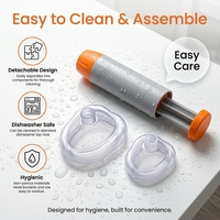 Dispositif anti-étouffement portable SSHTang, kit de sauvetage des voies respiratoires d'urgence avec masques en silicone pour adultes et enfants, pour les premiers secours à domicile