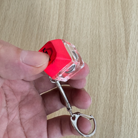 LOW MOQ OEM DYE Printing Customize Keycaps Designs Fidget Clicker Keychain Fidget Toy