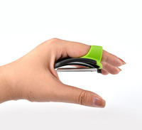 Hete Verkoop Keuken Gadgets Plastic Roestvrij Staal Twee Vinger Appelfruit Dunschiller Voor Aardappelen Groenten