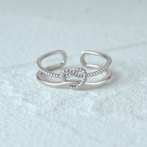Anillo de Compromiso de Diseño Personalizado CANNER con Circonita Cúbica, Anillo de Plata 925 con Doble Cruz y Corazón, Regalos para el Día de San Valentín - Product Image 2