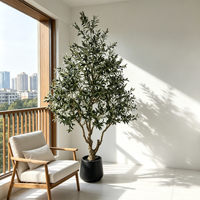 Offre Spéciale : Olivier Artificiel Bonsaï de 2,3 m (7,5 pi) – Plante Écologique Résistante à l'Eau et Durable – Prix Usine pour Décoration Intérieure et Mariages