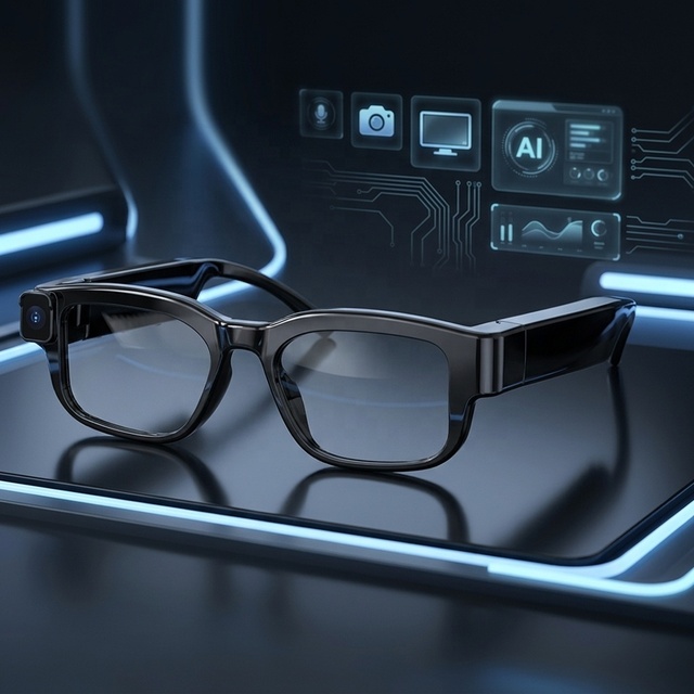 AI Smart Video Camera Glasses 1080P HD Dual Camera IP66 Waterproof Recording Photography Real-time Translation Driving Sports