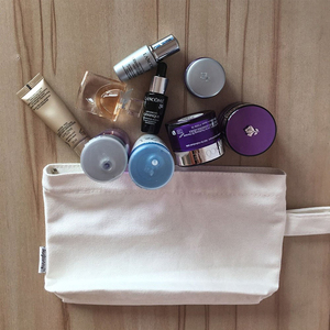 Bolsa de Maquillaje Pequeña de Lona de Algodón Reutilizable, Ecológica, de Lujo, con Cierre y Logotipo Personalizado, para Cosméticos, Lápices y Monedas - Product Image 4