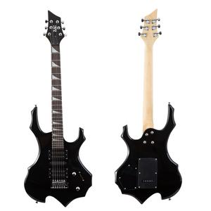 Электрогитара 6-струнная, черная, с звукоснимателями <span class=keywords><strong>HSH</strong></span>, прямые поставки с завода, тонкая обработка, OEM, на заказ, 39 дюймов - Product Image 2