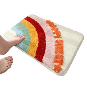 <span class=keywords><strong>Tapis</strong></span> de bain en polyester à poils longs avec base antidérapante en TPR, <span class=keywords><strong>tapis</strong></span> d'entrée de salle de bain pour la maison, <span class=keywords><strong>tapis</strong></span> de sol absorbant pour porte de douche - Product Image 1