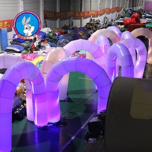 Tunnel lumineux gonflable avec logo personnalisé, arche pour Noë<span class=keywords><strong>l</strong></span>, carnaval, promotions <span class=keywords><strong>de</strong></span> marque, publicité extérieure - Product Image 4