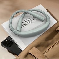 Lampe de lecture LED flexible pour le cou, gris clair, portable, pliable, pour une utilisation en intérieur