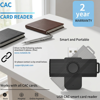 Lector de Tarjetas Inteligentes USB Rocketek CR318, Lector CAC, Lector de Tarjetas Inteligentes de Acceso Común para PC y Laptop