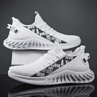 Chaussures de marche respirantes et élégantes pour hommes, dessus en mesh, semelle extérieure et intermédiaire en PVC, chaussures décontractées à bout rond, faciles à enfiler