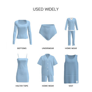 170GSM <span class=keywords><strong>tejido</strong></span> de punto liso teñido 86% Modal 14% Spandex Jersey tela sostenible ropa interior elástica calzoncillos tela - Product Image 3