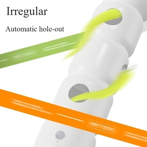 White Electric <b>Cat</b> Teaser Ball <b>Interactive</b> Movement <b>Toy</b> with Feather Tail USB Rechargeable Boredom Relief for Indoor <b>Cats</b> - Product Image 2