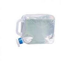 Conteneur d'eau pliable 5L 10L 15L 20L en LDPE, seau d'eau pliable avec robinet pour le camping en plein air