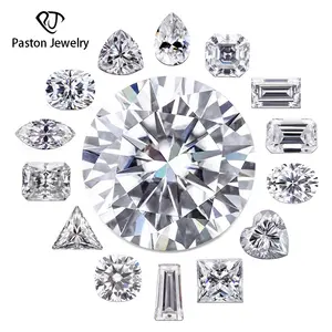 سعر المصنع الماس 1ct 2ct 3ct D بيضاوي دائري مشع قطع الزمرد الأميرات الأحجار الكريمة الاصطناعية المويسانيت