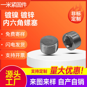 Hex Socket <b>Plug</b> Pt18 Carbon Steel Nickel Plated Screw <b>Plug</b> For Oil Pipe Hose Construction Industry - Product Image 5