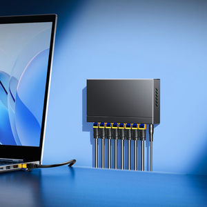 SAMZHE Commutateur réseau Gigabit 8 ports en métal, Répartiteur de réseau intelligent, Commutateur réseau industriel géré, Extenseur de réseau - Product Image 6