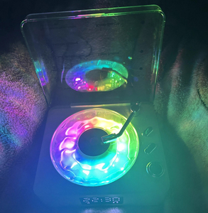 Một món quà tốt Vinyl Máy nghe nhạc không dây mini đồng hồ báo thức BT loa với tiếng ồn Trắng RGB ánh sáng ngủ Viện trợ loa - Product Image 6