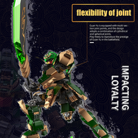 Mould King 93002 Cinco Generales Tigres que Impactan la Lealtad, Bloques de Construcción MOC, Modelo de Juguete FTG-GuanYu, Bloques de Construcción para Niños