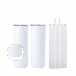 20Oz Double Wall Vacuum Insulated Stainless Steel Tumbler With Leak-Proof <b>Plastic</b> <b>Straw</b> - Product Image 1