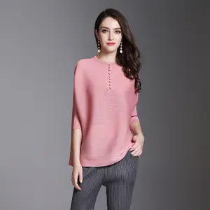 saree per camicetta rosa Suppliers-Delle signore top ultimo disegno autunno delle donne supera le camicette
