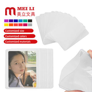 <span class=keywords><strong>Precio</strong></span> de fábrica PVC <span class=keywords><strong>Game</strong></span> Collect Card Holder Clear Top Loader Trading ID Card Sleeves Holder Protectores - Product Image 1