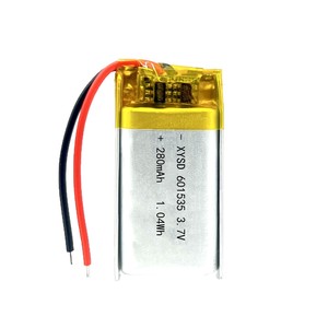แบตเตอรี่ลิเธียมโพลิเมอร์ 601535 280mAh 3.7V พร้อมแผงวงจรสำหรับไม้นวด ถังขยะอัจฉริยะ เครื่องตรวจจับโลหะ เมาส์ - Product Image 3