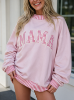 Sweatshirt Mockneck Wanita Berbahan Katun Fleece Pola Polka Dot, Model Longgar, Gaya Streetwear Kasual, Atasan Pullover