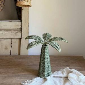 Hand-woven Paper Rope Palm <b>Tree</b> Art Deco Ornament for <b>Tabletop</b> Home Decor - Product Image 1