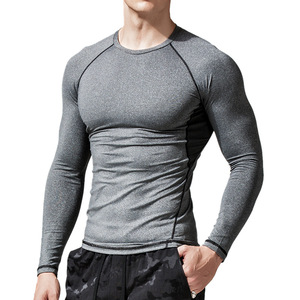 Fabricantes de Ropa Deportiva Personalizada, Ropa Deportiva para <span class=keywords><strong>Hombre</strong></span>, Mallas Deportivas, Ropa para <span class=keywords><strong>Correr</strong></span>, <span class=keywords><strong>Camiseta</strong></span> Ajustada de <span class=keywords><strong>Manga</strong></span> <span class=keywords><strong>Larga</strong></span> de Secado Rápido - Product Image 3