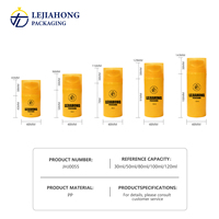 Flacon de lotion sans air en PP 30/120 ml avec pompe à clapet, conteneur cosmétique, logo personnalisé, sérigraphie, marquage à chaud, usine d'emballage