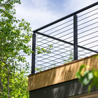Système de garde-corps en câble d'acier inoxydable moderne pour balcon, terrasse, escalier et palier
