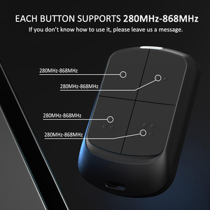 Duplicador de control remoto para puerta de garaje multifrecuencia 280MHz-868MHz con código variable - Product Image 4