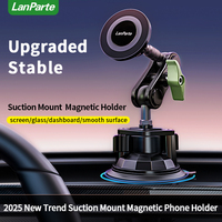 LanParte-Stabilisateur universel à ventouse pour tableau de bord, support de téléphone portable magnétique pour voiture