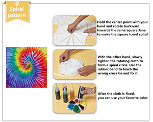 Kit de poudre tie-dye pour débutants, 34 couleurs, 50 ml, facile à utiliser pour les t-shirts, les chaussettes, les sacs, les fournitures d'artisanat DIY pour tous les âges - Product Image 5