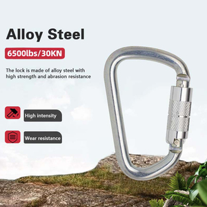 Gancho <span class=keywords><strong>de</strong></span> mosquetón <span class=keywords><strong>de</strong></span> alta calidad para <span class=keywords><strong>escalada</strong></span> en roca Mosquetón <span class=keywords><strong>de</strong></span> <span class=keywords><strong>escalada</strong></span> Tipo D - Product Image 5