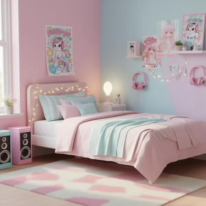 Camiseta K-Pop Can't Hear You I'm Listening To K-Pop, diseño Kawaii para chicas - Product Image 3