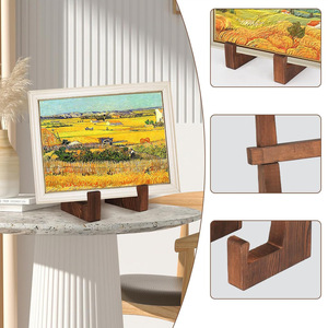 Étagère à recettes en bois massif, couleur brûlée, robuste, pour cuisine, maison, bureau, présentoir - Product Image 3